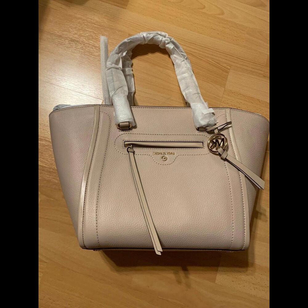 Michael Kors Carne Medium pebbled Leather tote bag - Pink